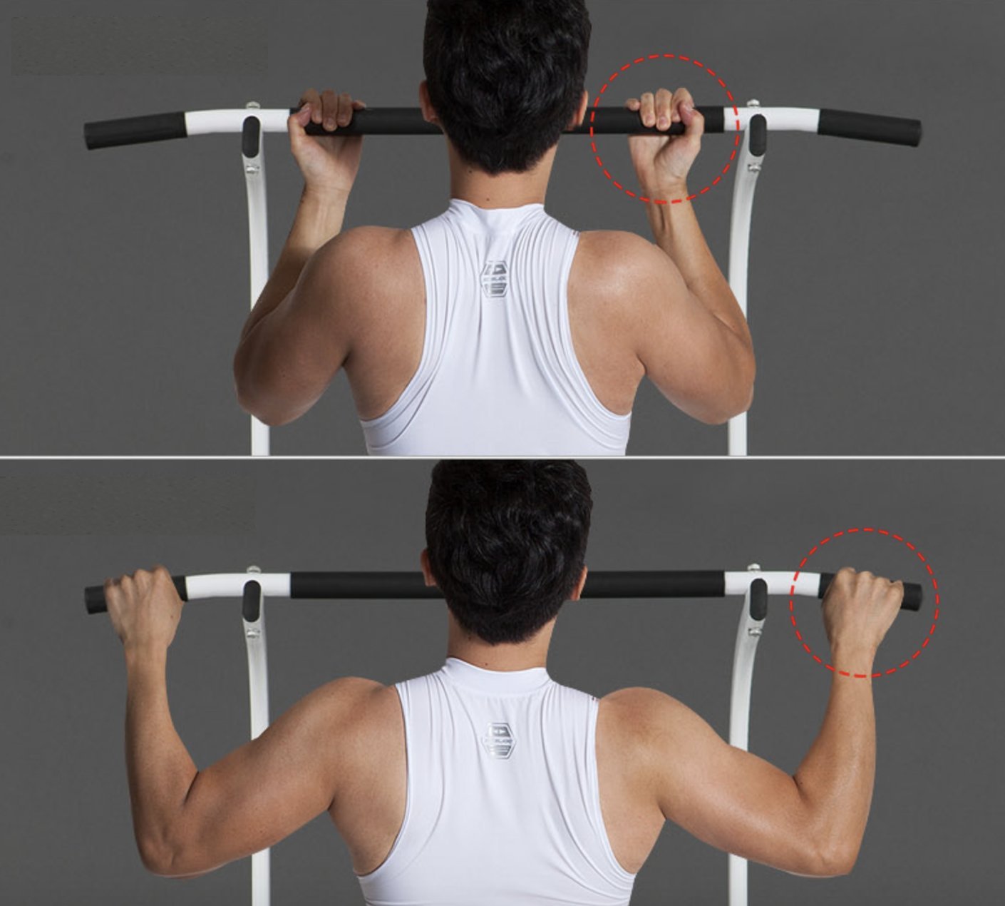 Adjustable Pull Up Bar for Home Gym - Fitness Dip Station with Roman Chair - Perfect for Strength Training & Bodyweight Exercises