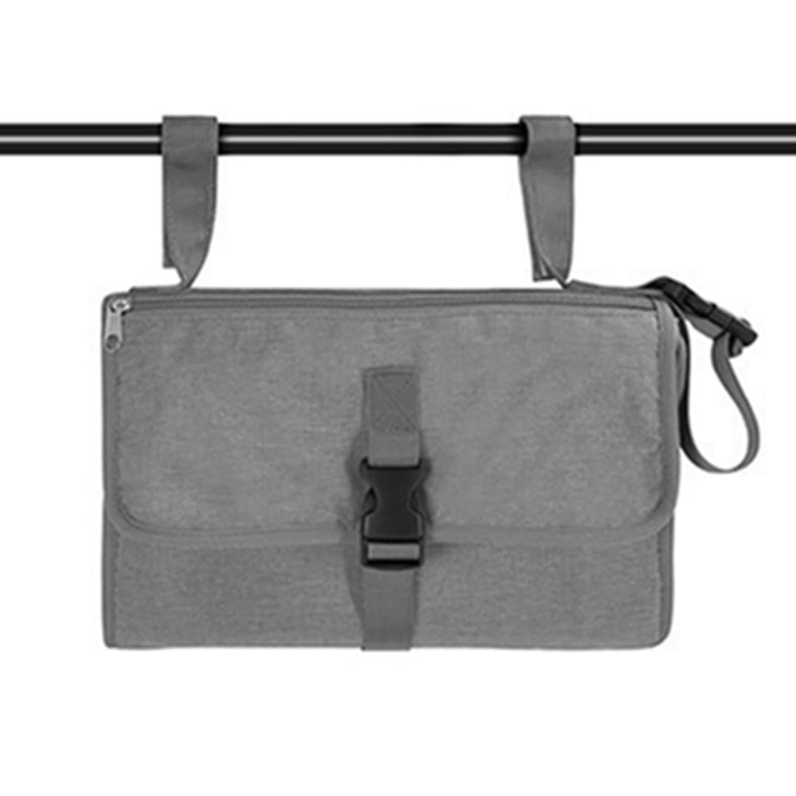 Portable Waterproof Baby Diaper Changing Mat with Built-in Pillow - Travel Changing Pad for Nursery, On-the-Go & Outdoor Use