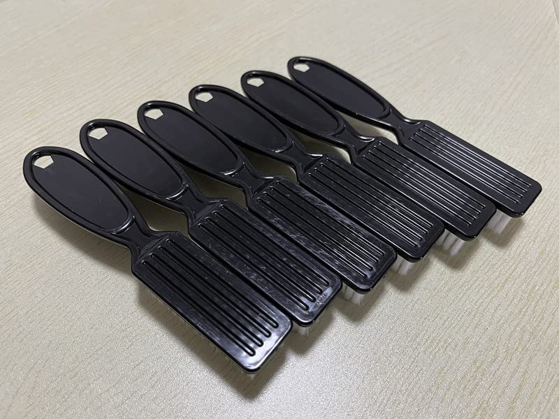 12Pcs Nail Brush Set for Cleaning Fingernails & Toenails - Ergonomic Handle Grip Nail Dust Brush for Manicure & Pedicure - Professional Salon & Home Use Nail Cleaning Tools for Women & Men (Black) - Perfect for Nail Salons, Home Grooming & DIY Nail Care