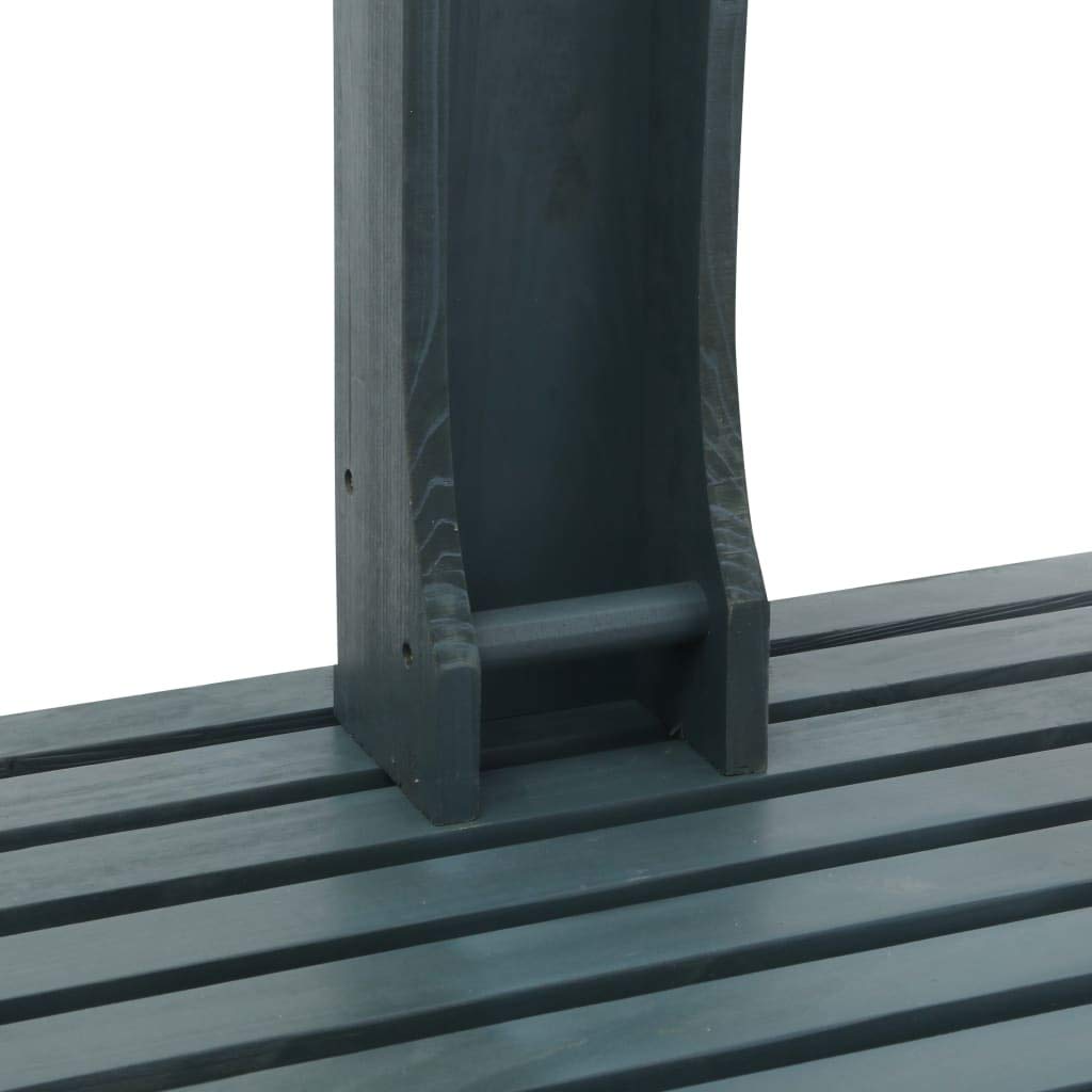 Gecheer Freestanding Portable Outdoor Shower - Anthracite Wood Spa Set for Camping, Beach, Poolside, Backyard & Farm Use | Perfect for Patio, Garden & Outdoor Relaxation