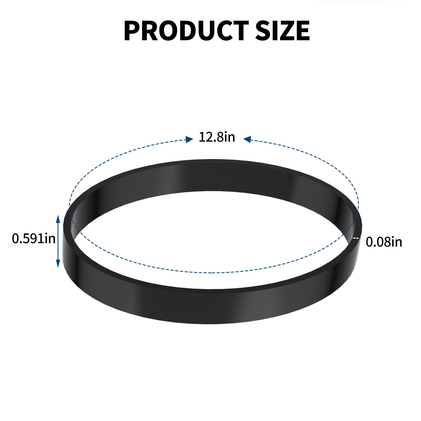 Hoover WindTunnel Vacuum Cleaner Replacement Belt 562932001 - Compatible with Part #AH20080 & #38528-033 - 2 Pack for Efficient Cleaning Performance - Perfect for Pet Hair, Carpet & Hard Floor Maintenance