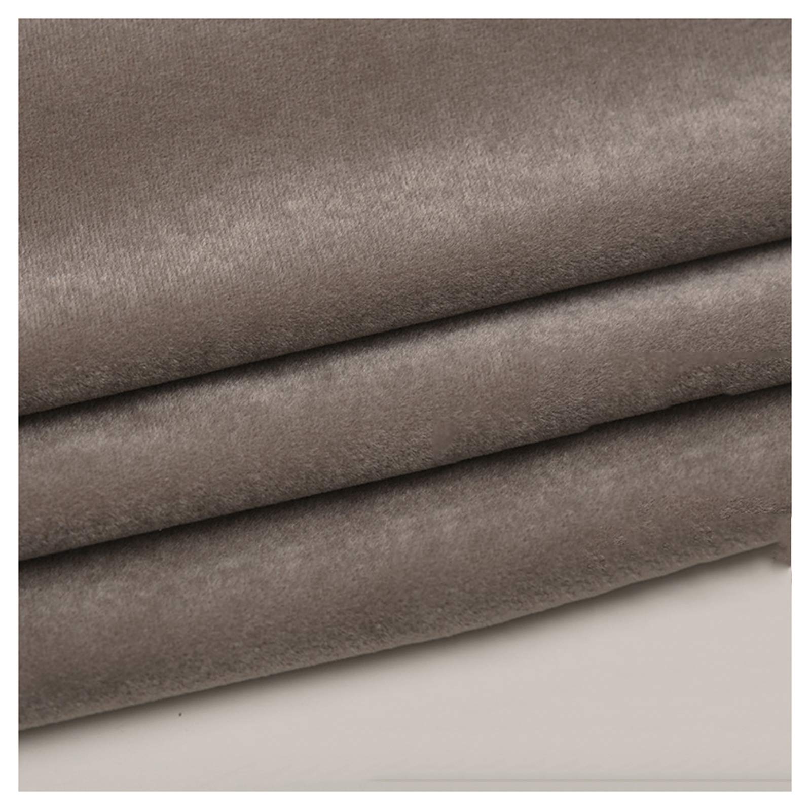 Premium Crushed Velvet Fabric - Coffee Gray Luxury Persian Velvet for Home Decor, Curtains & Upholstery (1.5M x 5M) | Soft Textured Drapery Material for Living Room, Bedroom & Window Treatments