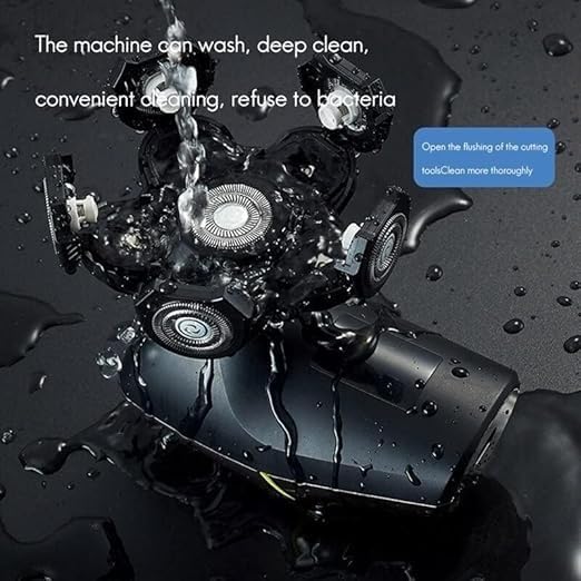 6-in-1 Rechargeable Electric Shaver for Bald Men - Waterproof Head Shaver with 6 Floating Heads & Grooming Kit - Perfect for Travel, Home Use & Quick Head Shaving