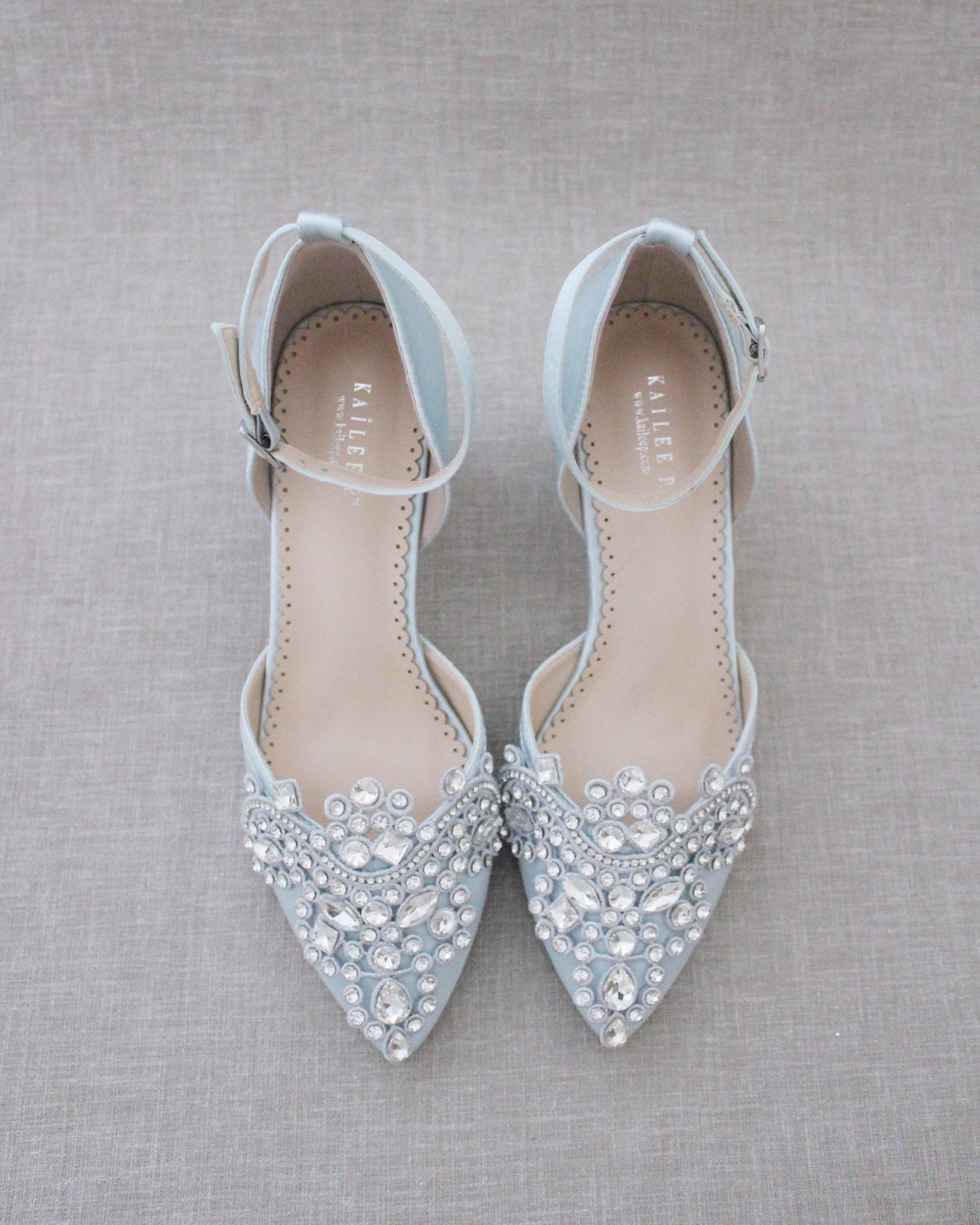 Sparkling Rhinestone Block Heel Wedding Shoes for Bride - Elegant Bridal Party Shoes for Weddings, Prom, Evening Events