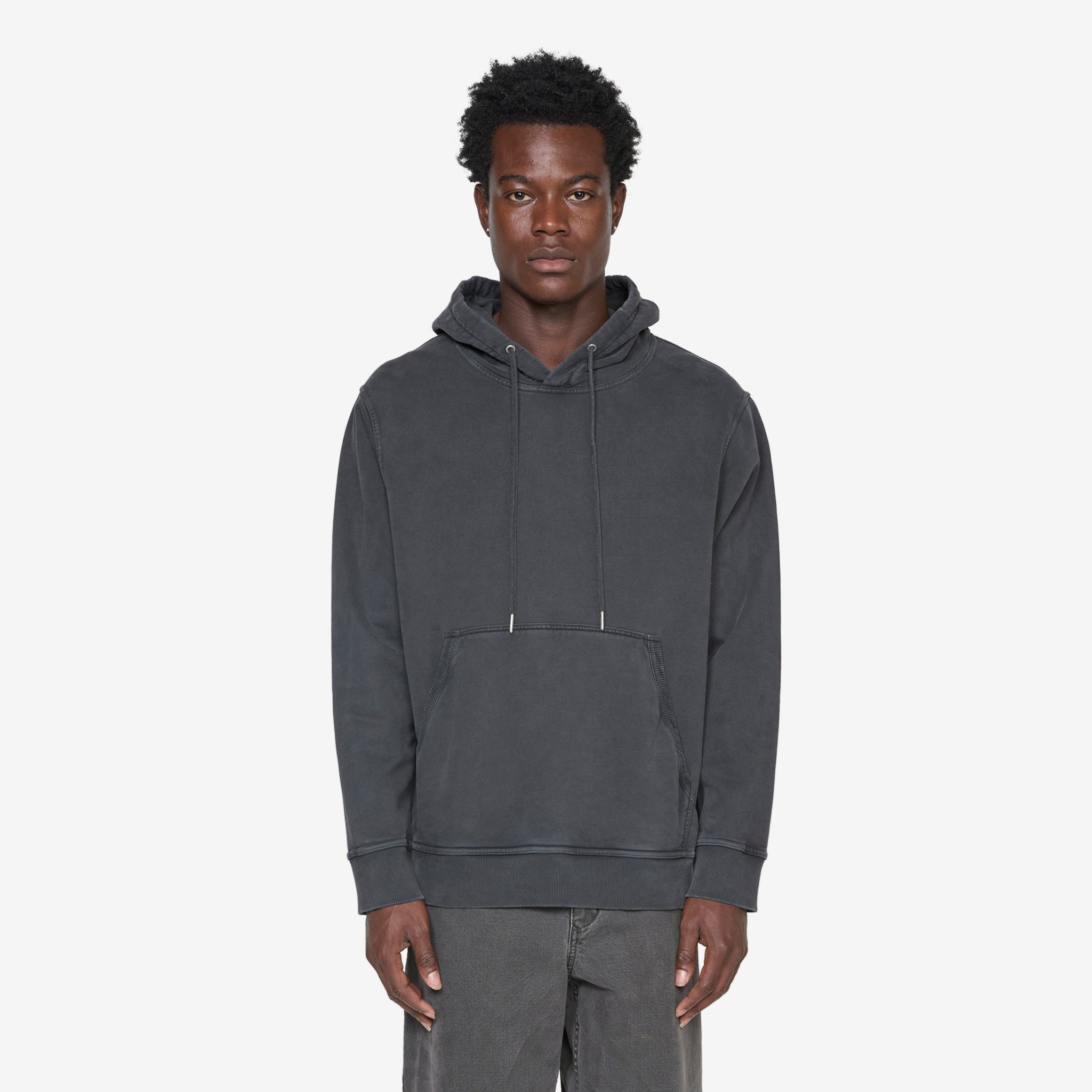 Premium French Terry Hoodie for Men & Women - Soft & Comfortable Black Pullover Hooded Sweatshirt - Perfect for Casual Wear, Gym, and Outdoor Activities