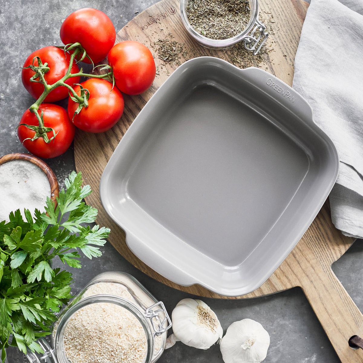 Premiere Nonstick Ceramic Baking Dish - 8 x 8 Inch Square Ovenware for Casseroles, Brownies & Lasagna | Durable & Easy Clean Bakeware for Home Cooking & Holiday Meals