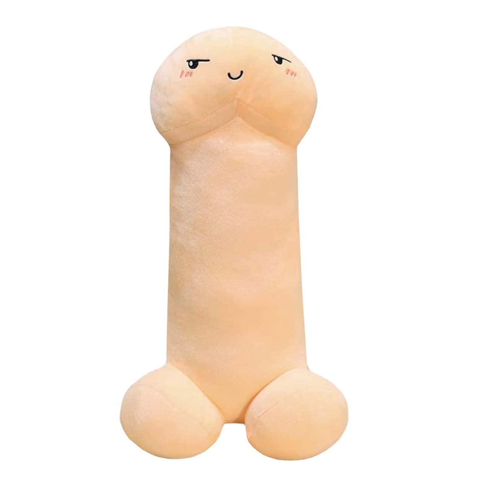 Extra Large Funny Body Pillow - Soft Stress Relief Plush Pillow for Sleeping, Couch & Bed - Cute Stuffed Animal Throw Pillow for Adults & Girlfriend (Shy Beige, 35.4 Inches) - Perfect for Relaxation, Anime Lovers & Home Decor
