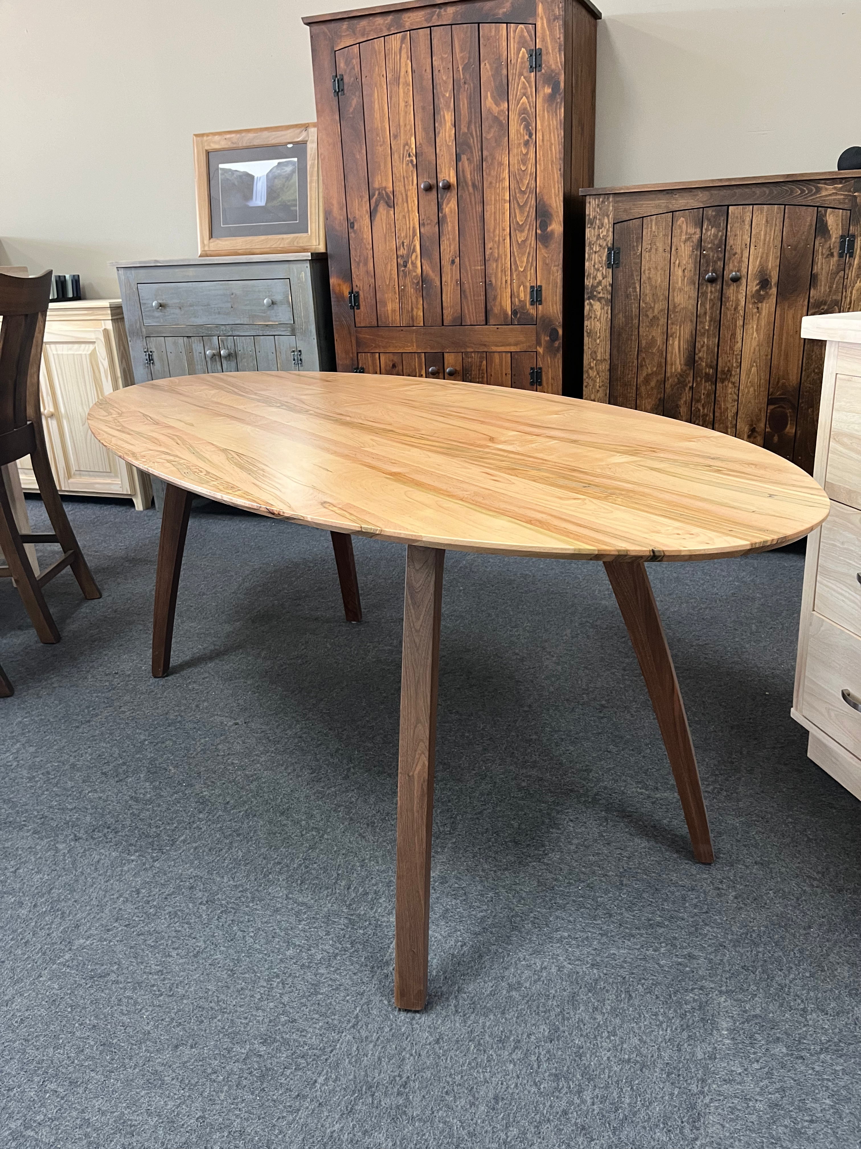 Ellipse Table - Modern Minimalist Dining Table for Small Spaces | Perfect for Apartments, Condos & Tiny Homes | Durable & Space-Saving Design