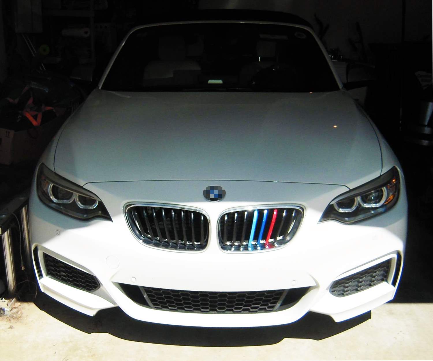 BMW 2 Series (2014-2020) M Color Grille Insert Trims - 8 Beam Black Grill Upgrade for Enhanced Style | Perfect for Car Enthusiasts & Customization Projects