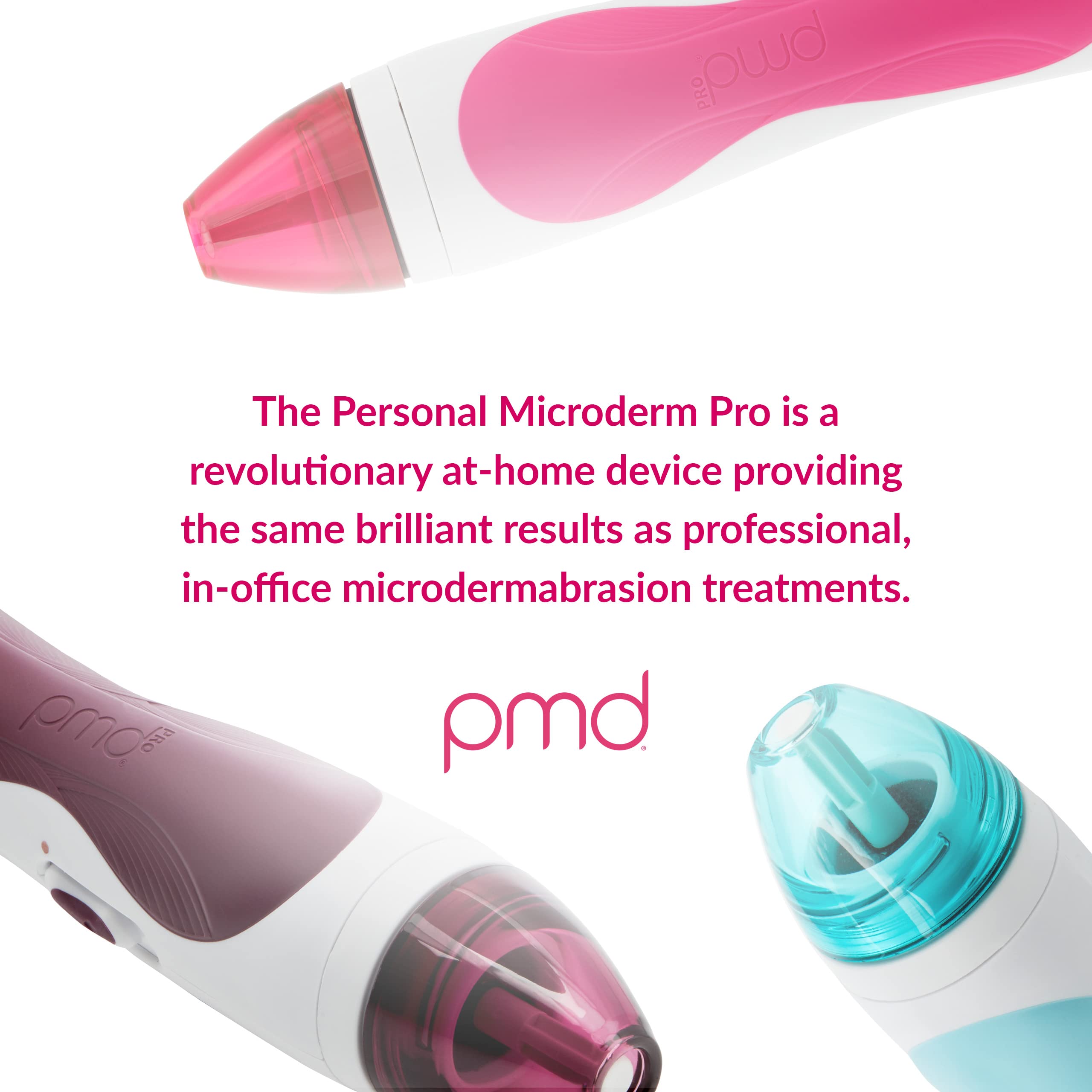 PMD Personal Microderm Pro - At-Home Microdermabrasion Machine Kit for Face & Body - Exfoliating Crystals & Vacuum Suction for Fresh, Radiant Skin - High/Low Speed Settings - Perfect for Anti-Aging, Acne Treatment & Skin Rejuvenation at Home