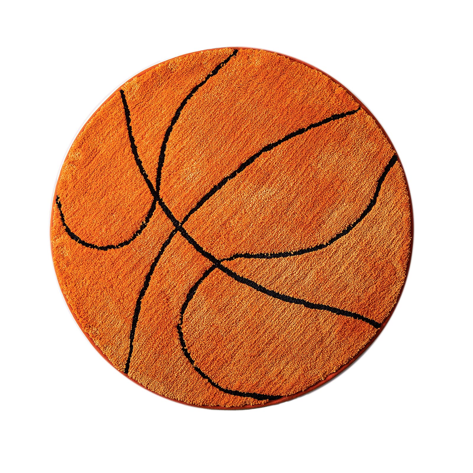 Fancytan Washable Non-Slip Soft Kids Play Mat - 80cm Basketball Design for Playroom, Nursery, Sofa Chair Cushion & Bedroom Decor | Perfect for Toddler Playtime, Learning Activities and Home Decoration