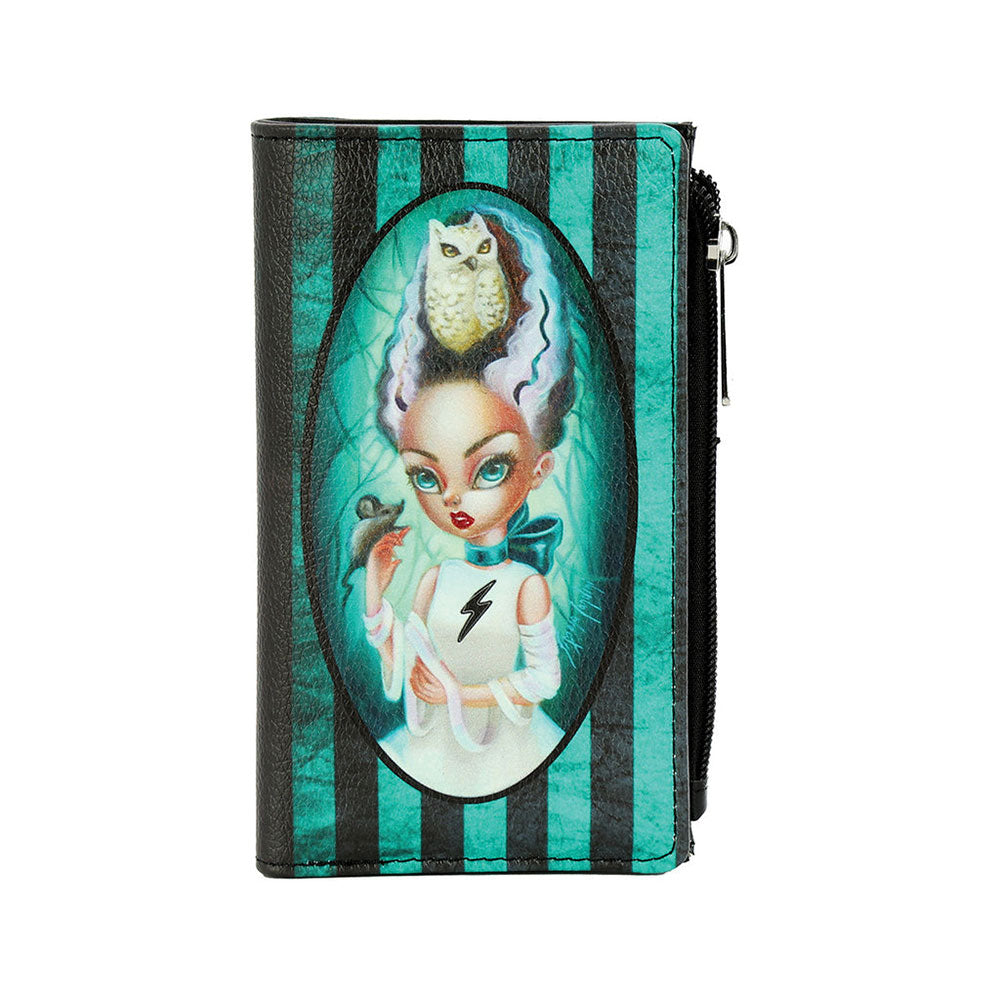 Bride of Frank Book Wallet Wristlet - Stylish Novelty Clutch Purse for Women | Perfect for Parties, Weddings & Everyday Use