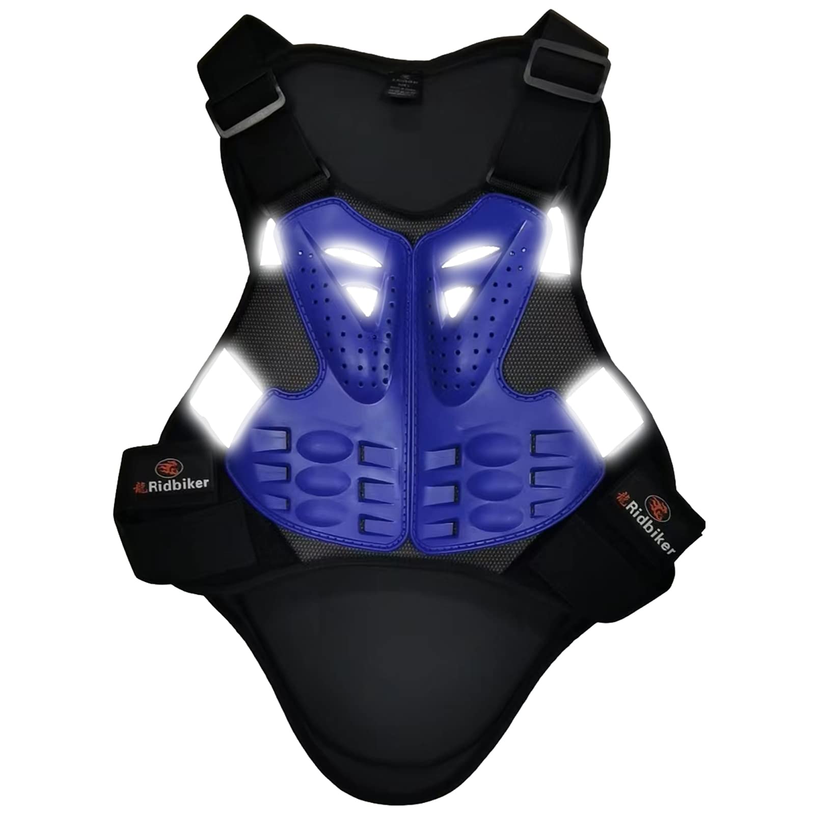 **Men's Motocross Chest Protector - Dirt Bike Body Armor Vest for Off-Road Racing & Cycling - Reflective Safety Gear for Motorcycle Riders - Perfect for MX, Enduro & Trail Riding**