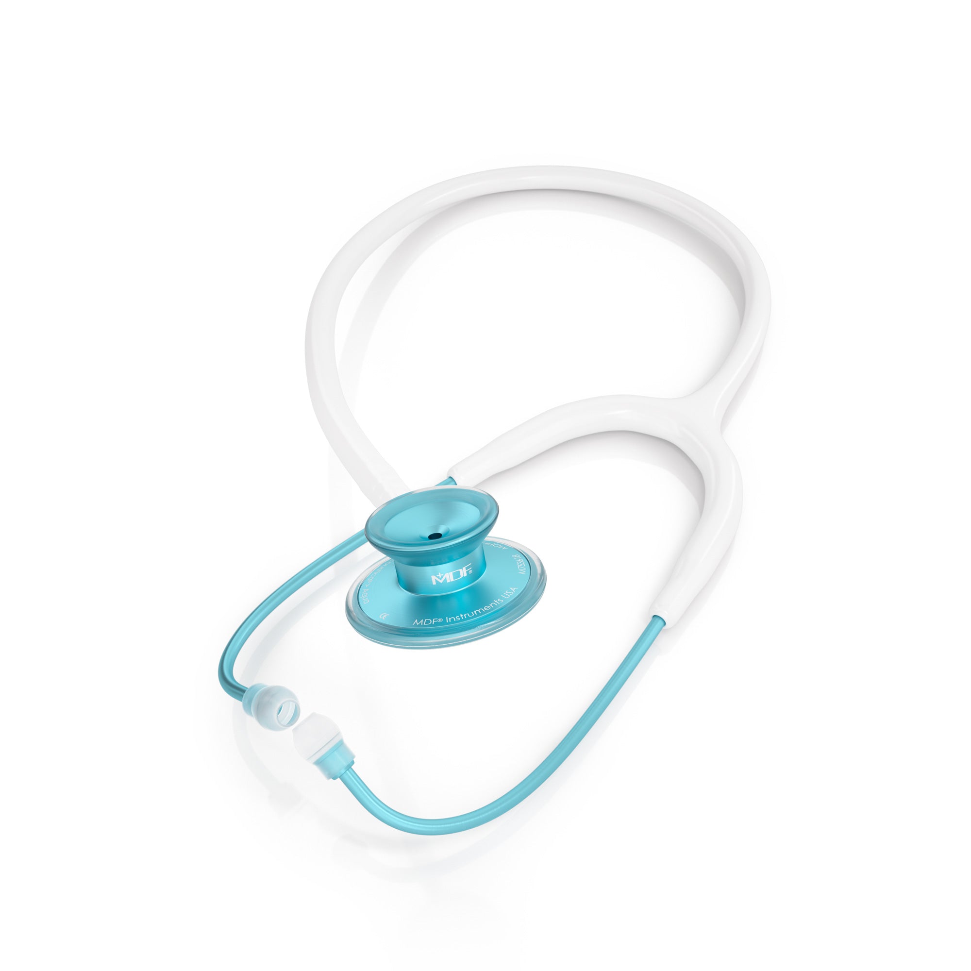 Acoustica® Professional Stethoscope - White & Aqua Color | Ideal for Doctors, Nurses & Medical Students | Perfect for Clinical Use & Health Assessments
