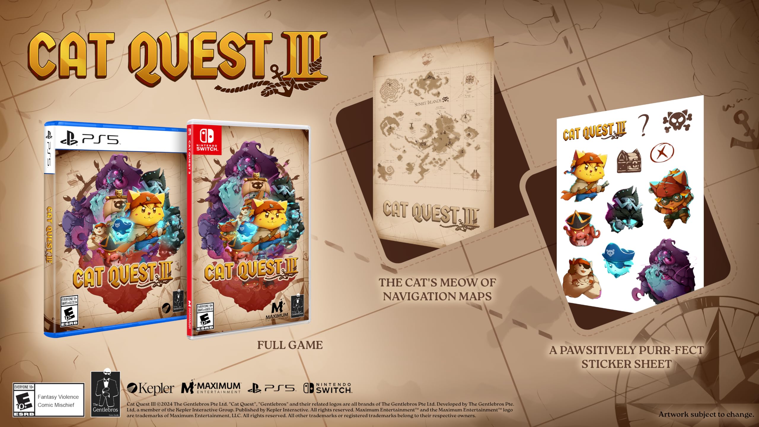 Cat Quest III for PS5 - Epic Cat Adventure RPG Game | Explore, Battle & Unlock Secrets | Perfect for Family Gaming & Fantasy Lovers