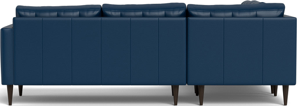 Wallace 102 Genuine Leather Corner Sectional Sofa - Modern L-Shaped Couch for Living Room, Family Room & Home Theater