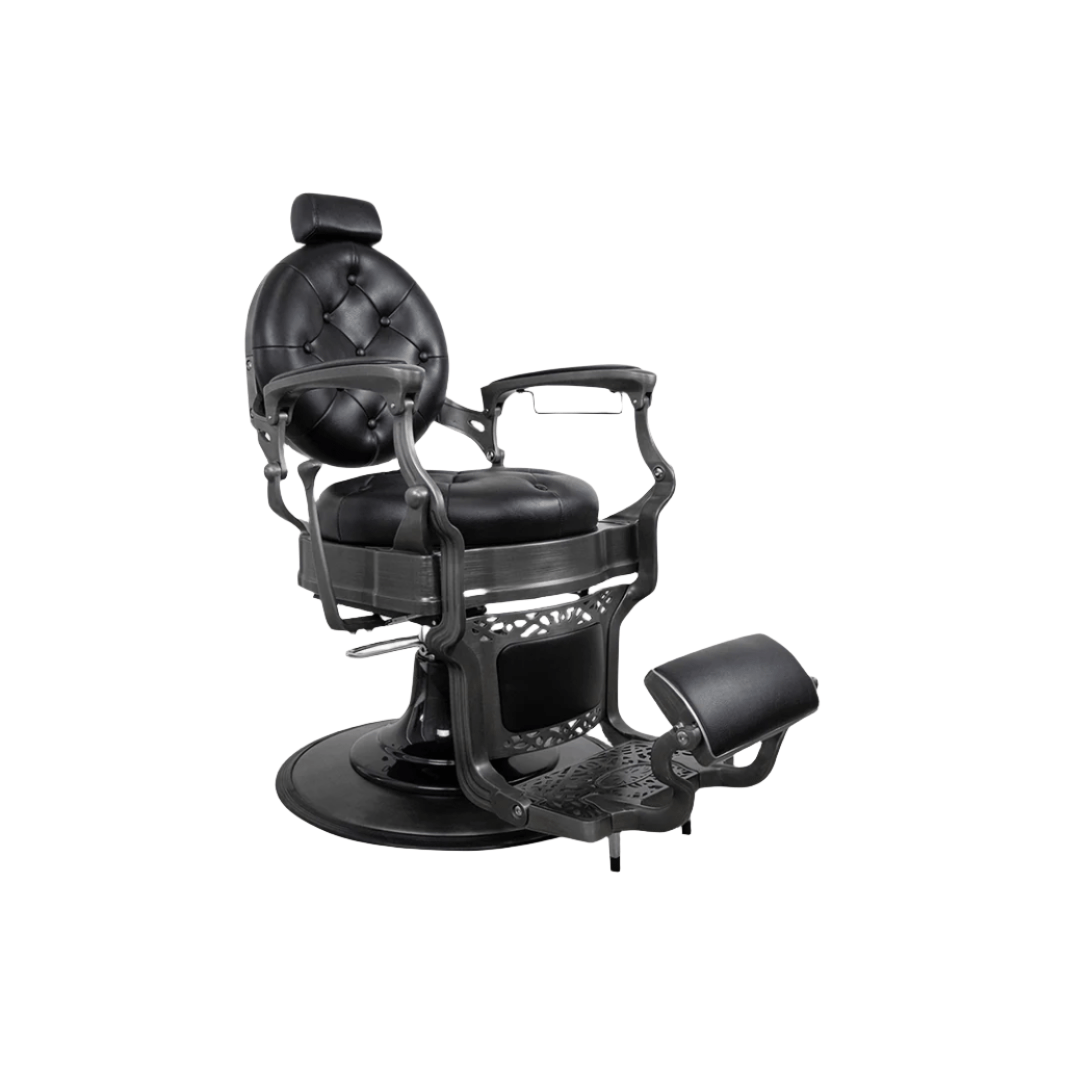 Professional Barber Chair for Salon & Home Use - Heavy Duty Hydraulic Styling Chair with Adjustable Height & Reclining Backrest - Perfect for Haircuts, Shaves & Styling