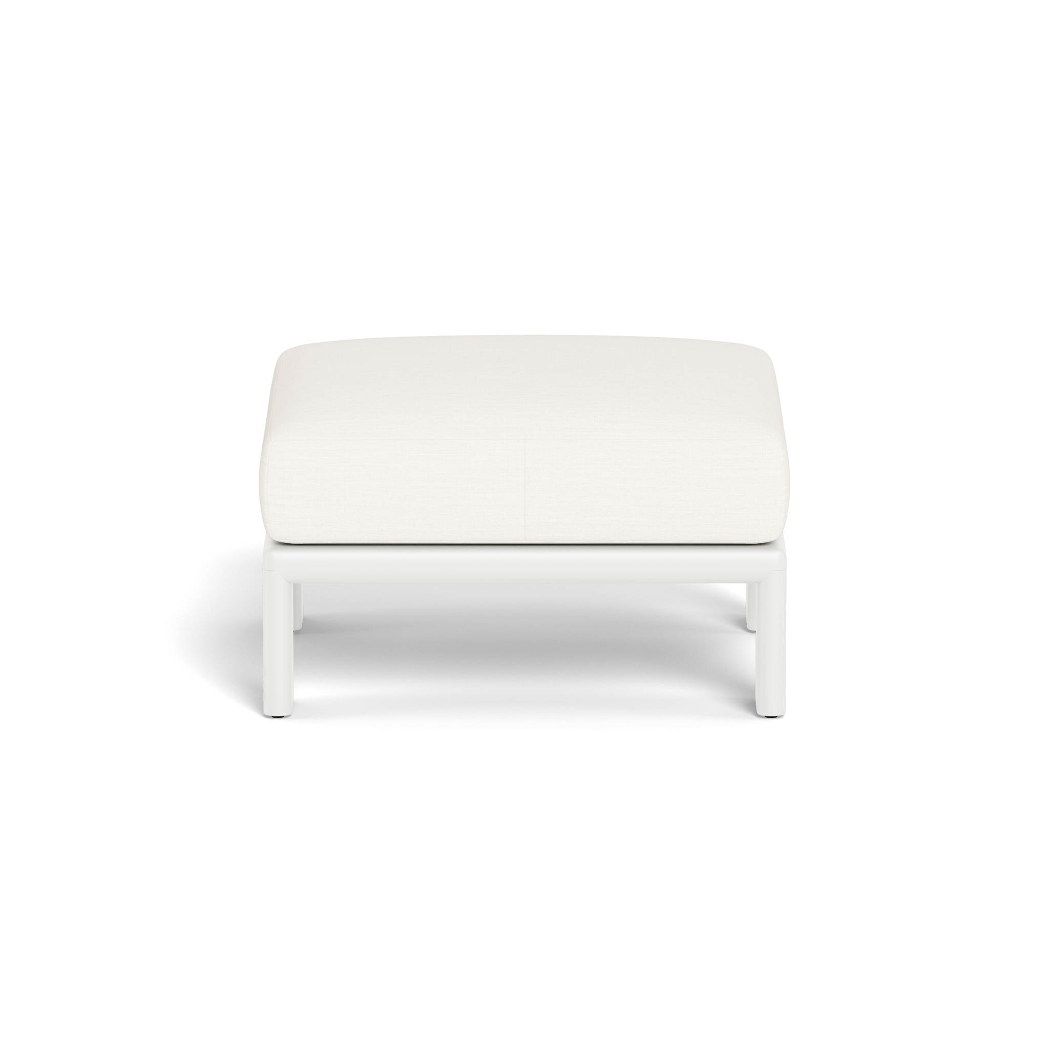 Palm Beach Aluminum Outdoor Ottoman - Lightweight & Weather-Resistant Patio Furniture for Poolside, Garden, and Deck Relaxation