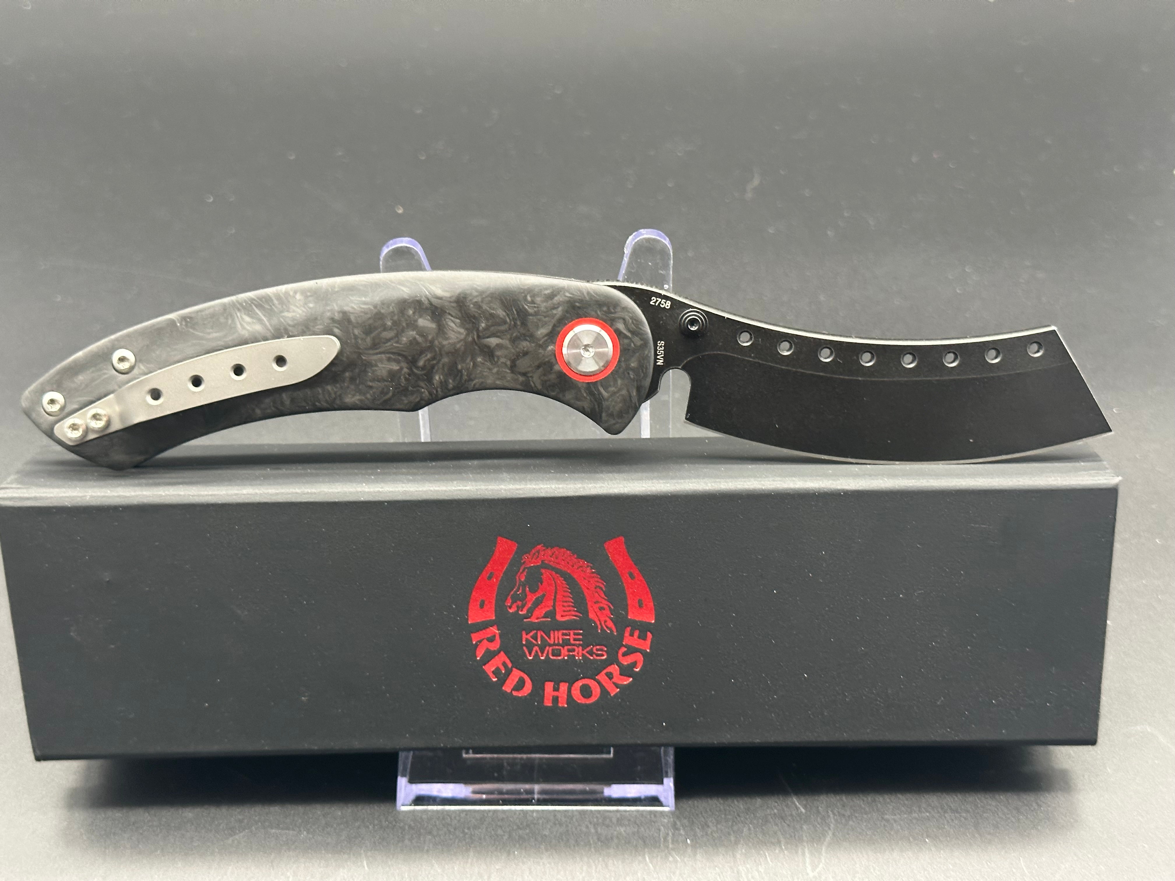Red Horse Hell Razor - Premium Stainless Steel Straight Razor for Men's Grooming | Perfect for Barbershops, Home Shaving & Beard Trimming