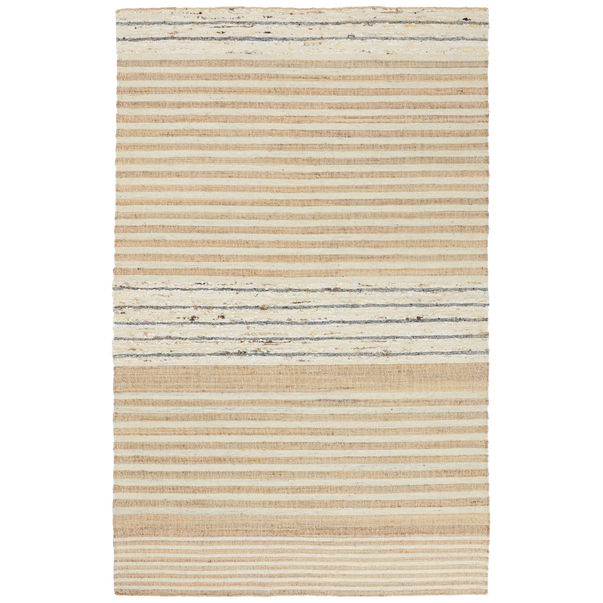 Comporta 2.6' x 8' Pego Stripe Rug - Natural Multi Color Handwoven Cotton Rug for Living Room, Bedroom & Dining Area | Boho Chic Home Decor