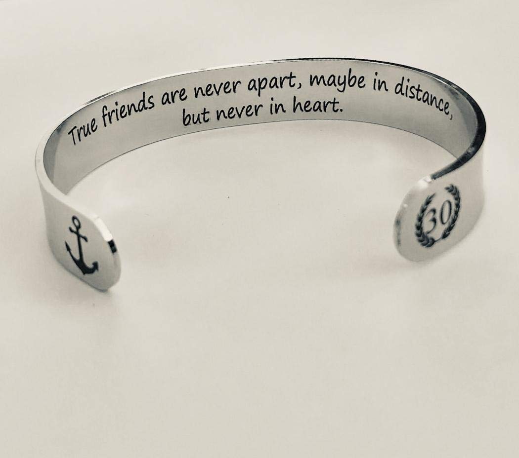 Best Friends Forever Cuff Bracelet - Christmas & Birthday Gift for Her, Mentor, or Boss - Perfect for Friendship Celebrations & Special Occasions