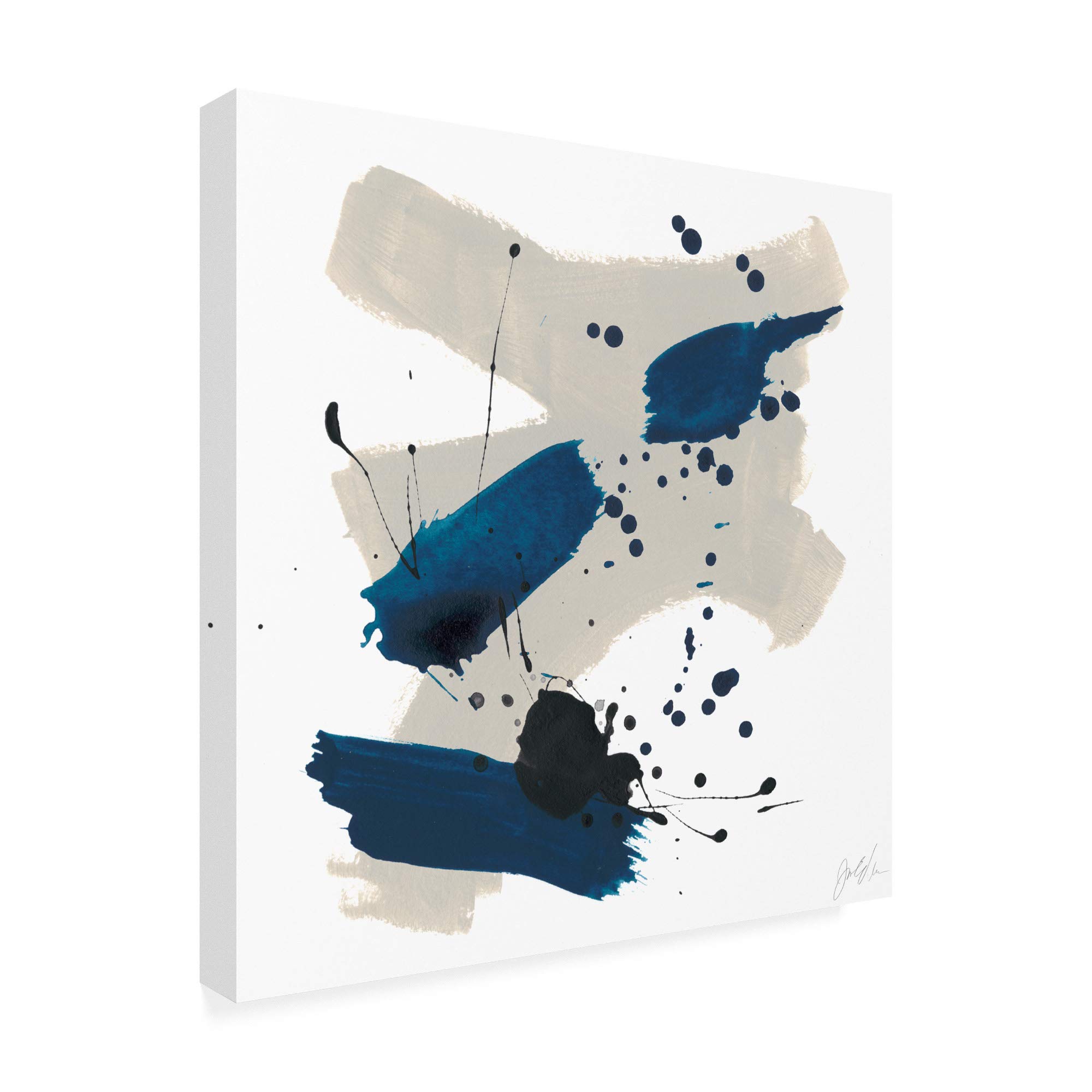 Trademark Fine Art Kanji III by June Erica Vess - 18x18 Inch Asian Calligraphy Wall Art - Perfect for Home Decor, Office & Meditation Spaces