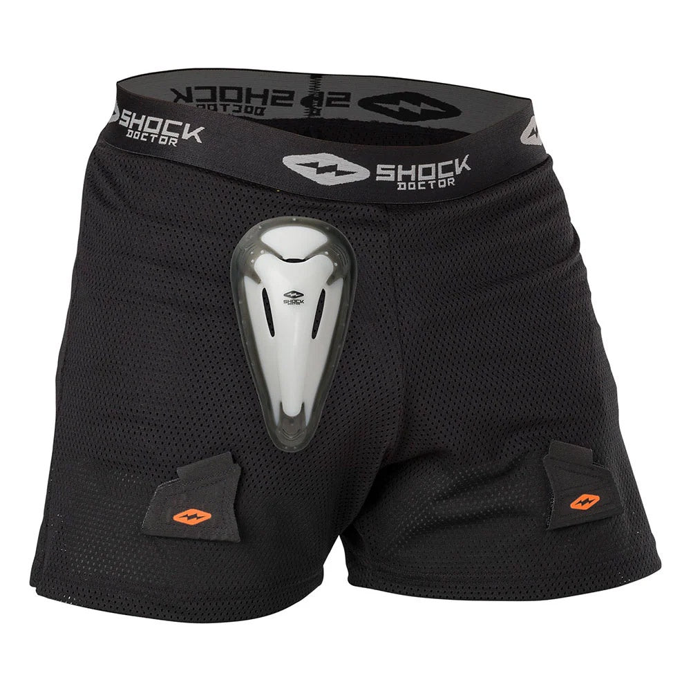 Shock Doctor Loose Hockey Shorts with BioFlex Cup S24 - Men's & Boys' Protective Hockey Gear for Comfort & Safety on Ice