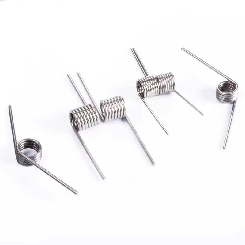 10-Piece Stainless Steel Torsion Spring Kit - 50mm Small Torsional Springs for Woodworking, DIY Projects & Tool Repairs - Durable 90° Deflection Compression Springs for Mechanical Applications