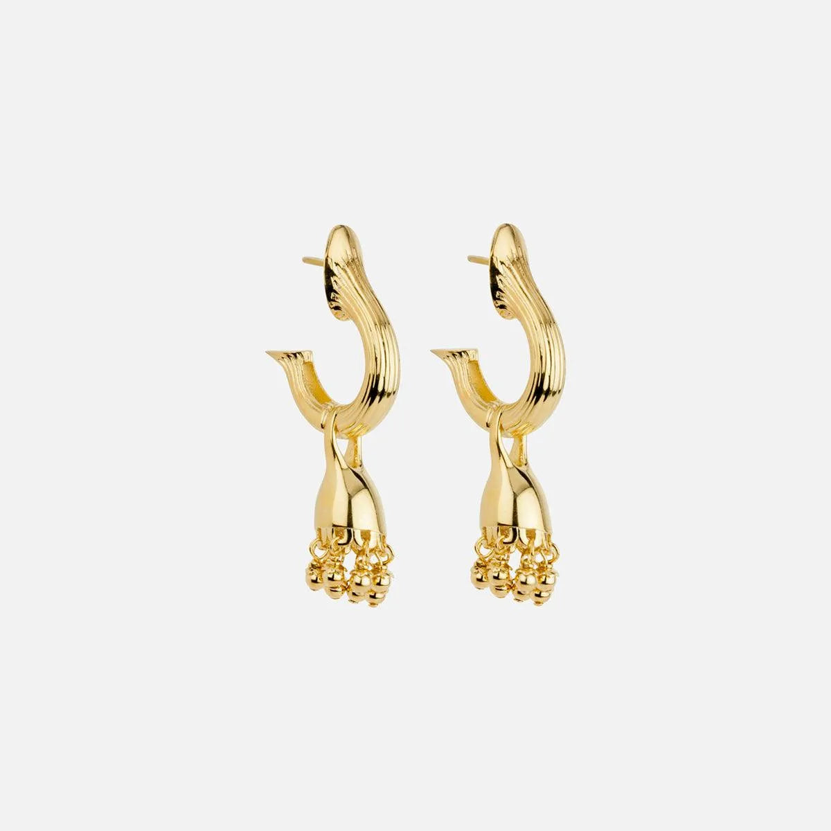 Riya Hoop Earrings for Women - 14K Gold Plated Stainless Steel Circle Earrings - Hypoallergenic & Tarnish Resistant - Perfect for Everyday Wear, Parties & Gifts