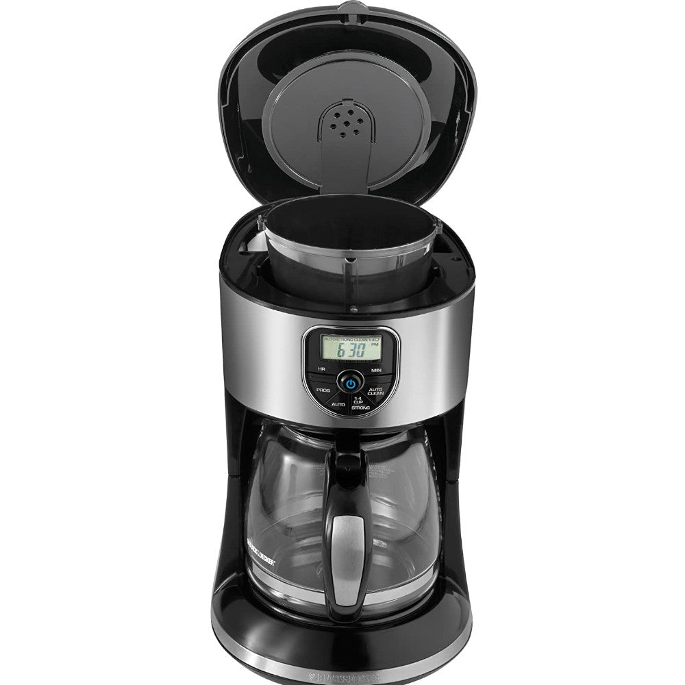 BLACK+DECKER CM4000SC 12-Cup Programmable Coffee Maker with Auto Shutoff - Factory Certified & Full Warranty - Perfect for Home, Office, or Dorm Use