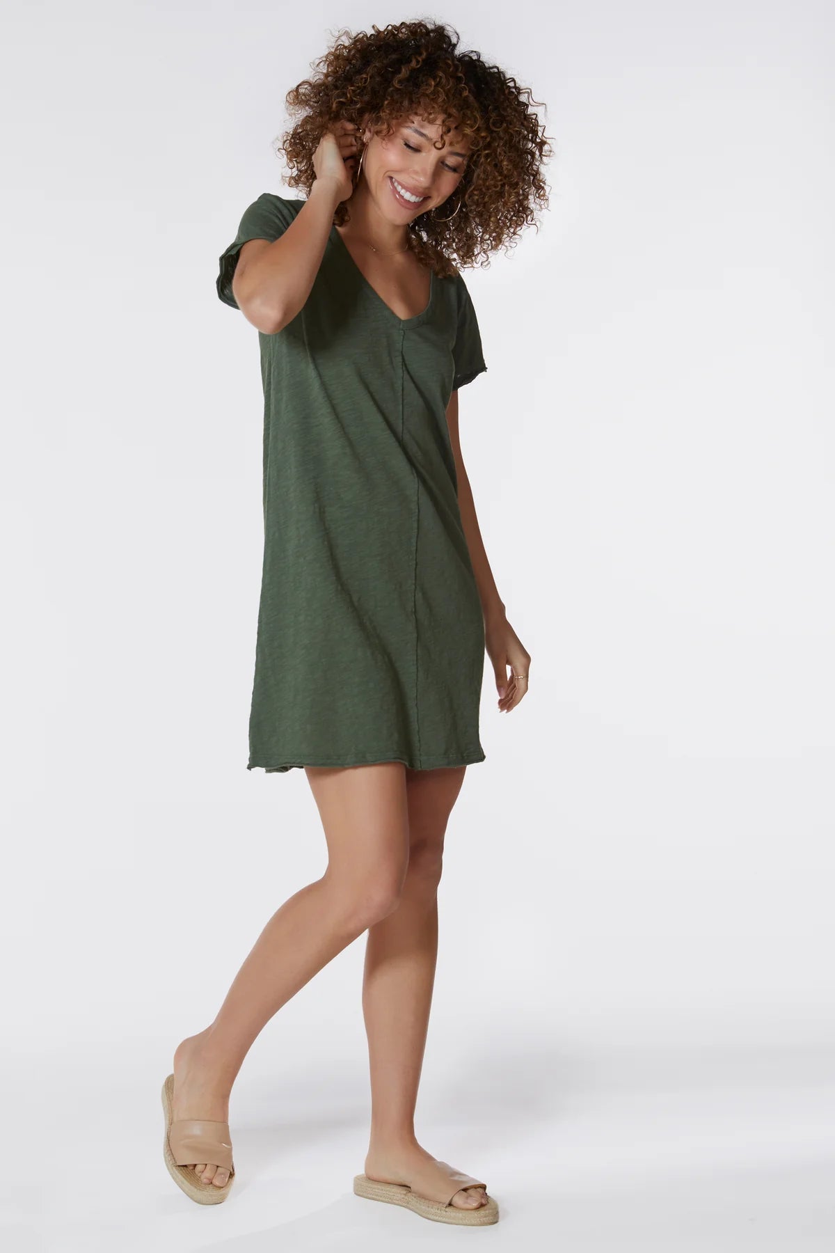 Elegant Center Seam Shirt Dress for Women - Floral Garden Print Summer Dress - Perfect for Casual Outings, Brunch Dates & Office Wear