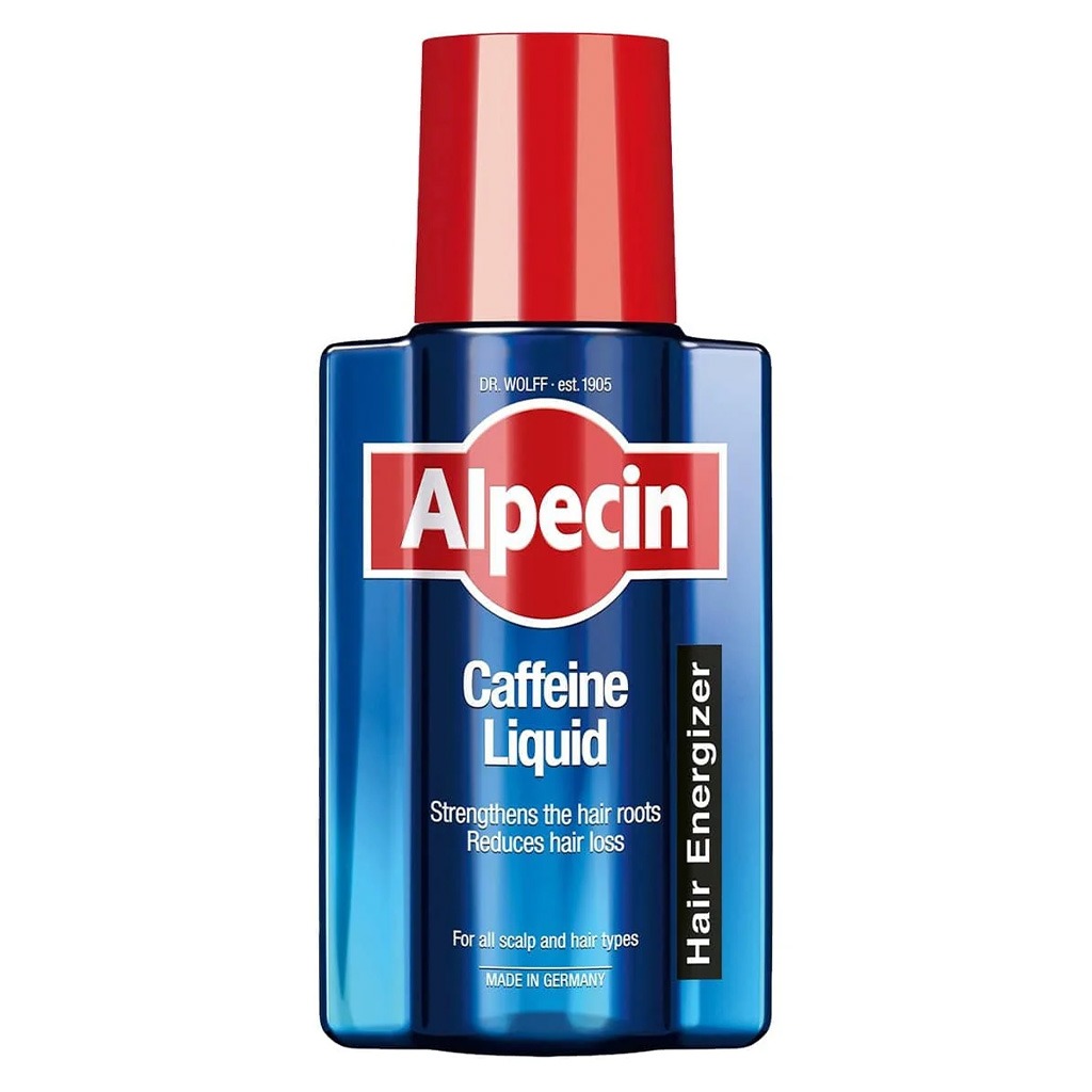 Dr. Wolff Alpecin Caffeine Liquid Hair Growth Treatment - 200 mL for Thicker, Stronger Hair - Stimulates Hair Follicles & Reduces Hair Loss - Perfect for Men & Women with Thinning Hair - Daily Use for Best Results