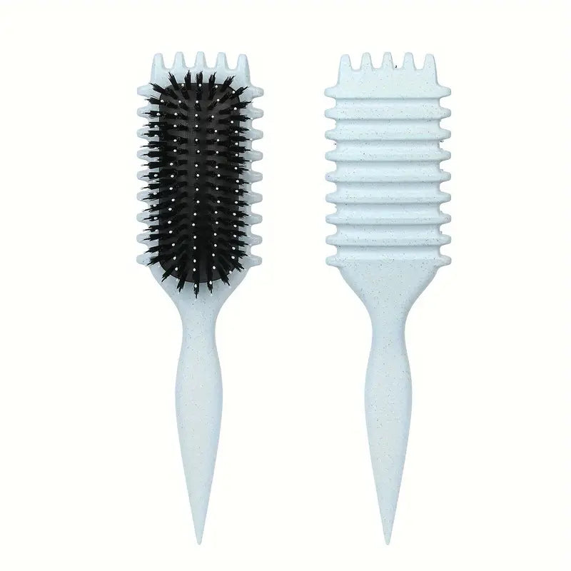Gildie Curly Girl Hair Brush - Detangling Brush for Curly Hair, No Pull No Breakage, Wide Tooth Comb for Natural Curls - Perfect for Daily Hair Care & Styling at Home or Salon
