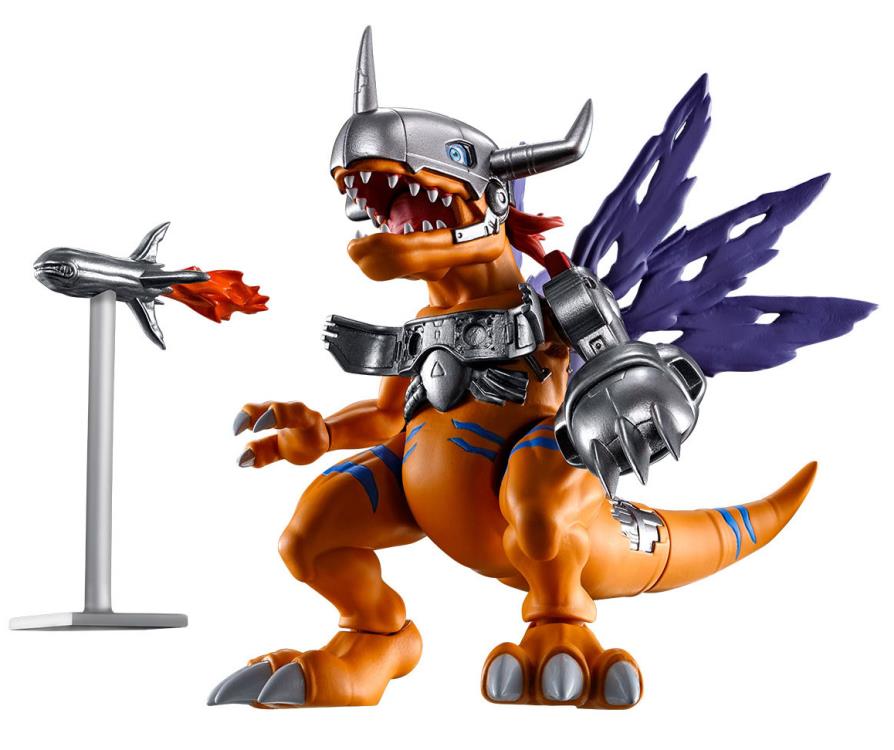 Bandai Digimon Adventure Metalgreymon & Weregarurumon SHODO Action Figures 2-Pack Set - Collectible Anime Model Toys for Display & Play