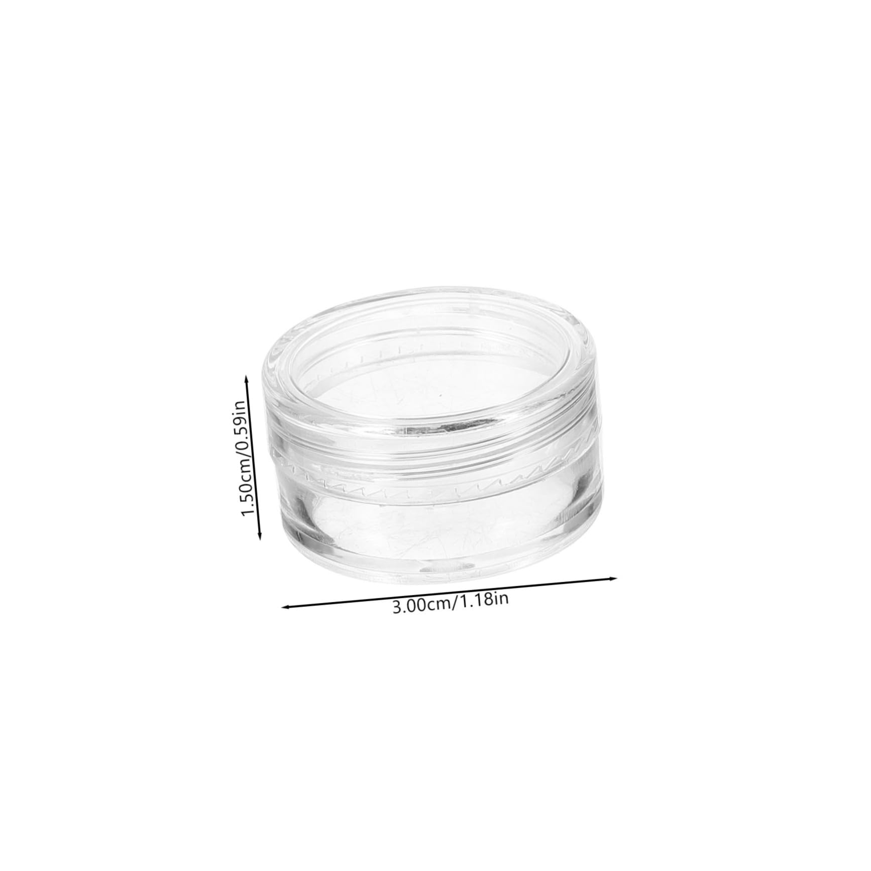 20 Pack 5g Round Cream Jars - Travel Size Empty Plastic Containers for Makeup, Cosmetics & Skincare | Lightweight Portable Cream Storage | Perfect for DIY Beauty Products, Sample Kits & On-the-Go Touch Ups