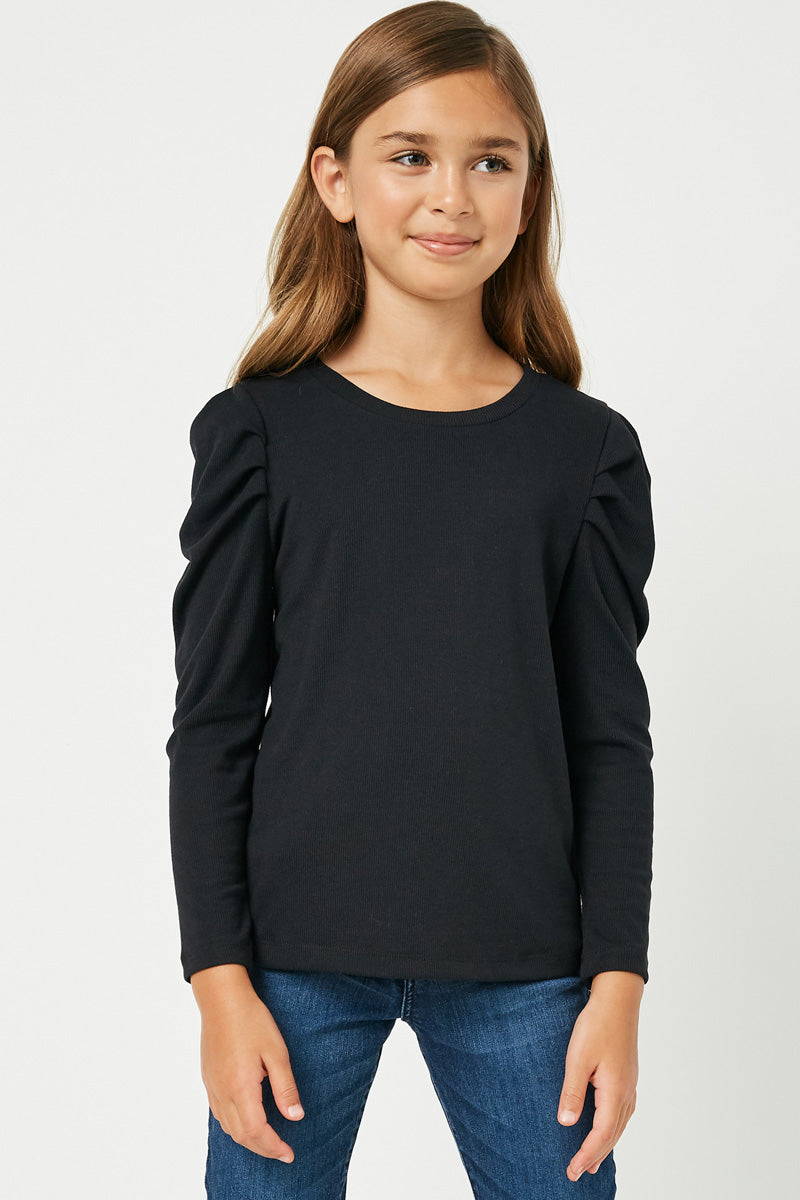 Elegant Pleated Puff Shoulder Knit Top for Women - Trendy Casual & Party Wear - Perfect for Date Nights, Office Outfits & Weekend Brunch