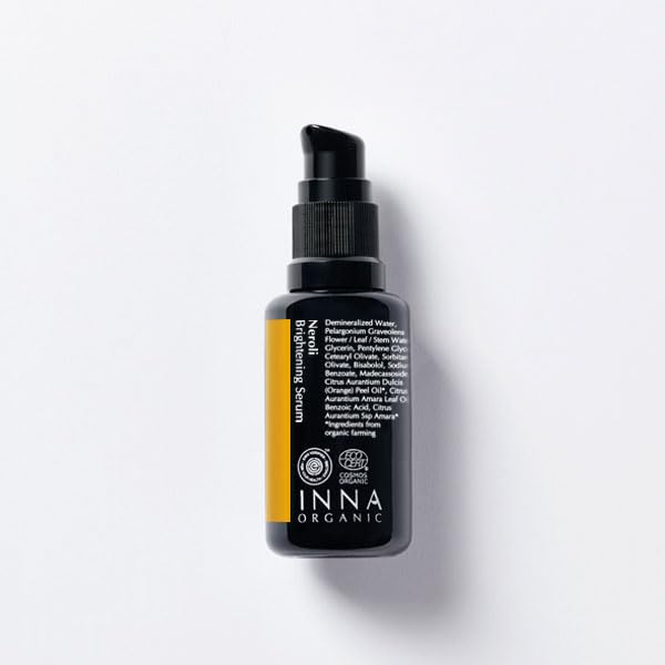 Brightening Serum for Glowing Skin | Luxury Clean Beauty with Certified Organic Ingredients | 1.0 fl.oz | Perfect for Daily Skincare Routine & Nighttime Treatment