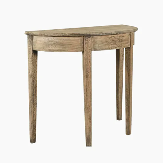 Odette Half Round Console Table - Elegant Entryway Furniture for Small Spaces | Perfect for Hallway, Living Room & Apartment Decor