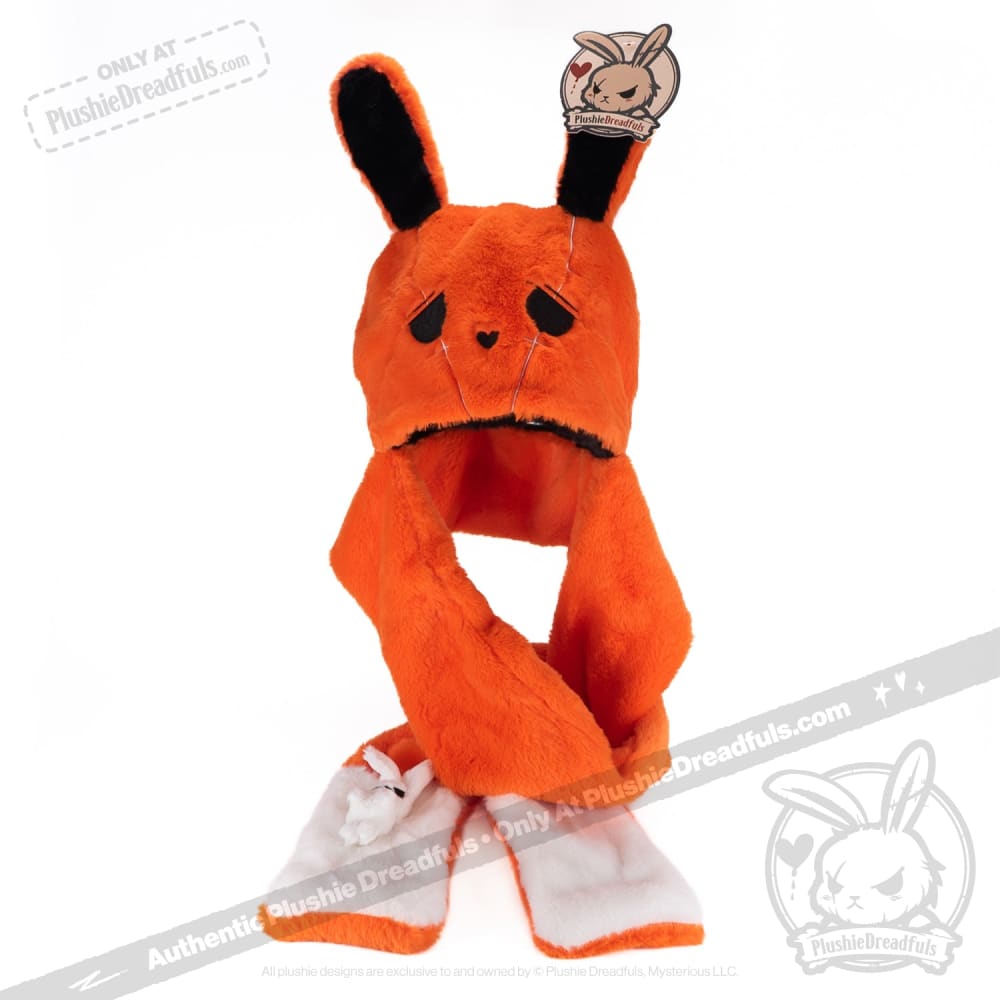 Scoodie Dreadful Anxiety Rabbit Scarf Hoodie - Soft Comfort Wear for Stress Relief, Cute Animal Design - Perfect for Winter Warmth, Anxiety Support & Cozy Lounging