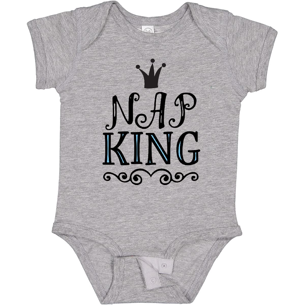 Inktastic Nap King Baby Boy Bodysuit - Cute & Comfortable Cotton Onesie for Newborns & Infants - Perfect for Playtime, Naptime & Everyday Wear
