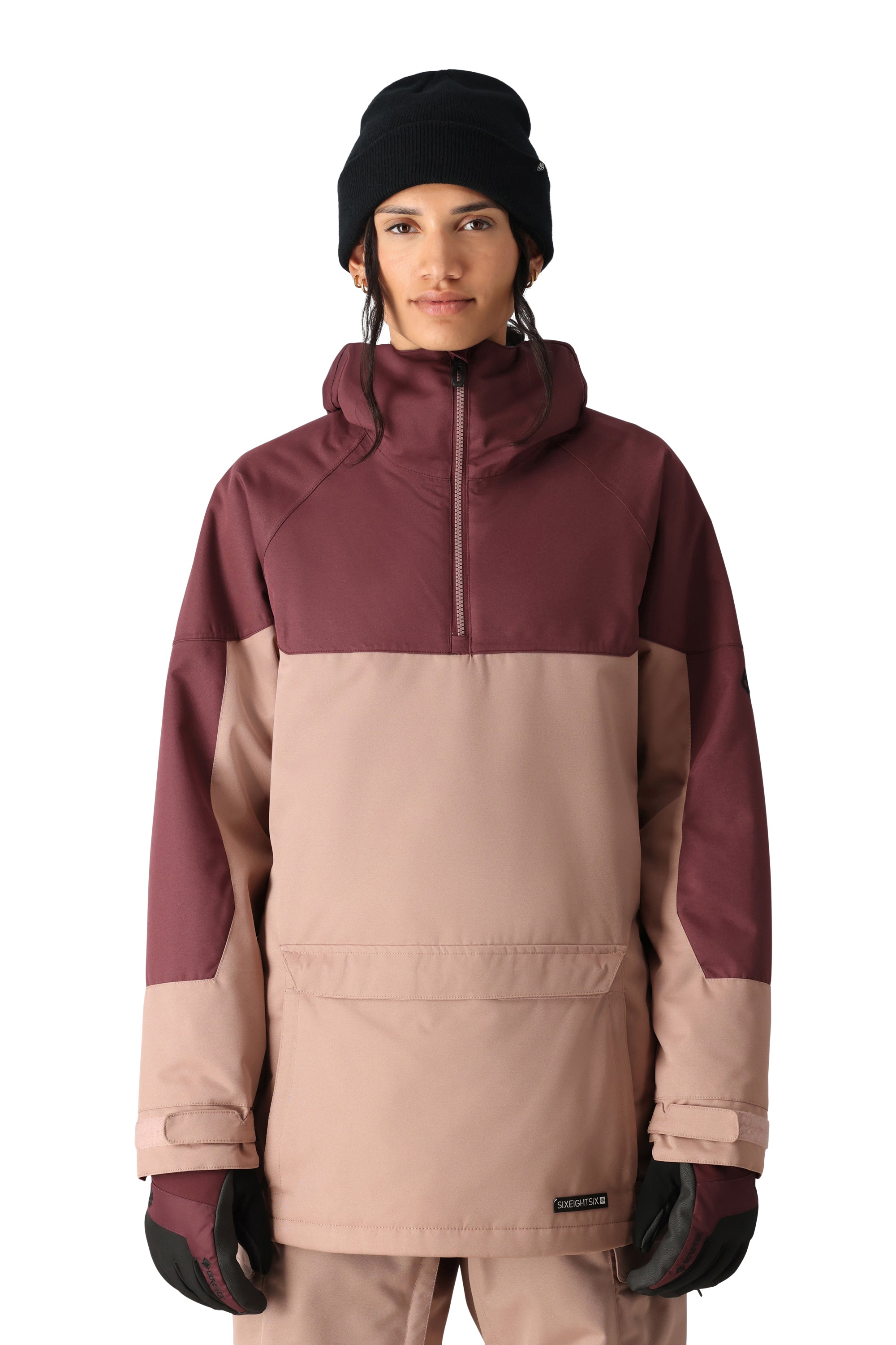686 Women's Upton Insulated Anorak Jacket - Waterproof Winter Coat with Hood, Warm Puffer Jacket for Skiing, Snowboarding & Outdoor Activities 2025
