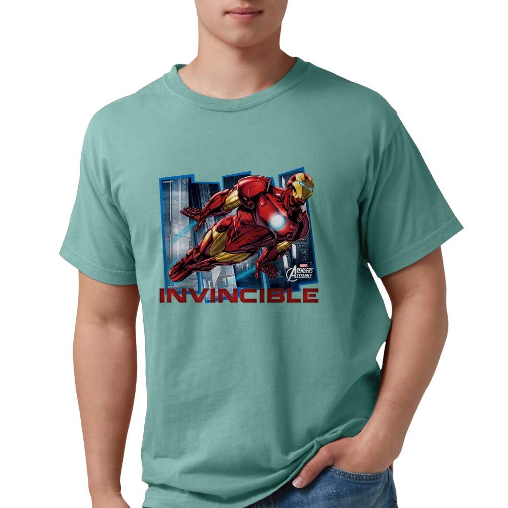 Marvel Iron Man Invincible Graphic T-Shirt for Men | Comfort Colors® Premium Cotton Tee | Superhero Fan Gift, Casual Wear & Comic Con Outfit