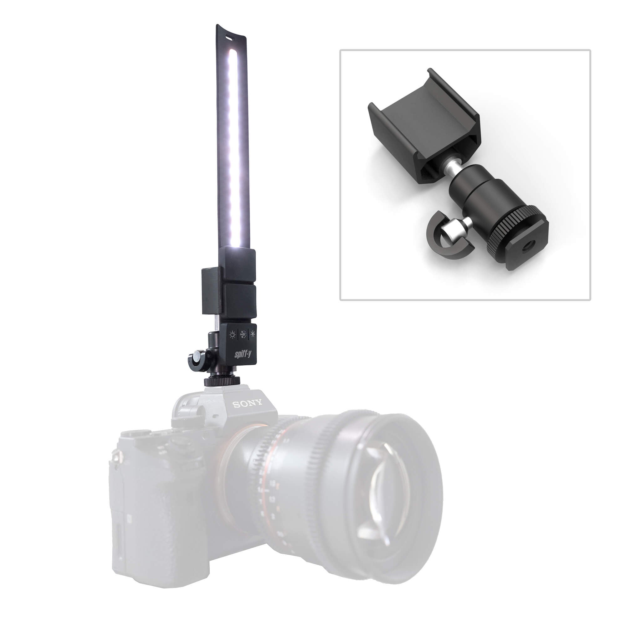 KYU 6 MNT Cold Shoe Light Stand Adapter - Compatible with KYU 6 LED Light Bracelets for Photography, Videography & Events - Clearance Sale