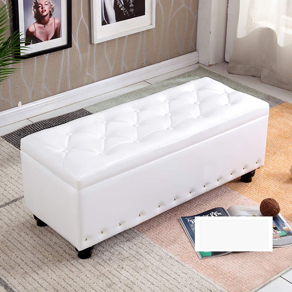 Multi-Functional White Shoe Bench Stool with Storage - 70x40x40cm Entryway Organizer for Home, Clothing & Shoe Stores - Perfect for Trying On Shoes, Bedside Seating & Entryway Decor