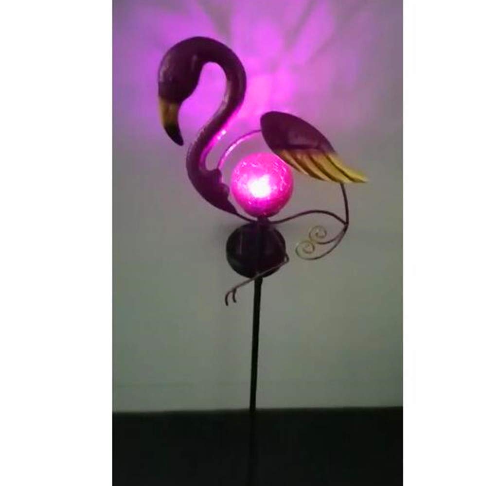 2 Pack Flamingo Solar Pathway Lights - Waterproof Outdoor Garden Stake Lights with Warm White LED for Lawn, Patio, Courtyard | Perfect for Landscape Lighting, Walkway Decoration & Backyard Ambience