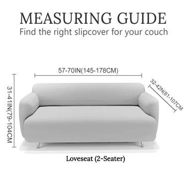 Bohemian Style Sofa Cover - Soft, Stretchable Couch Slipcover for Living Room Decor - Perfect for Home, Apartment, and Airbnb Styling