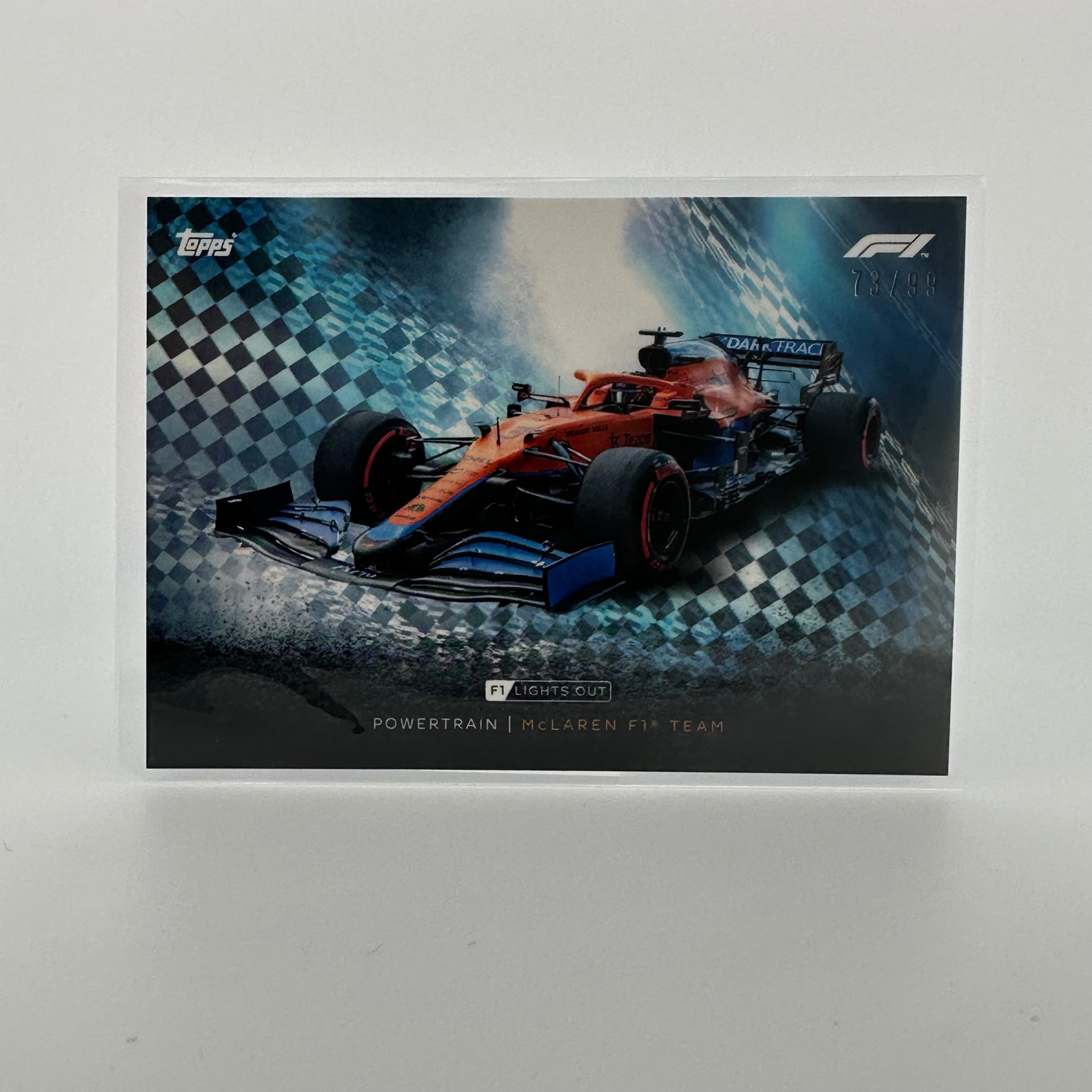 McLaren Powertrain Blue Parallel Diecast Model Car - Collectible Racing Car for Display & Gifts - Perfect for Car Enthusiasts, Home Office Decor, and Racing Memorabilia Collections