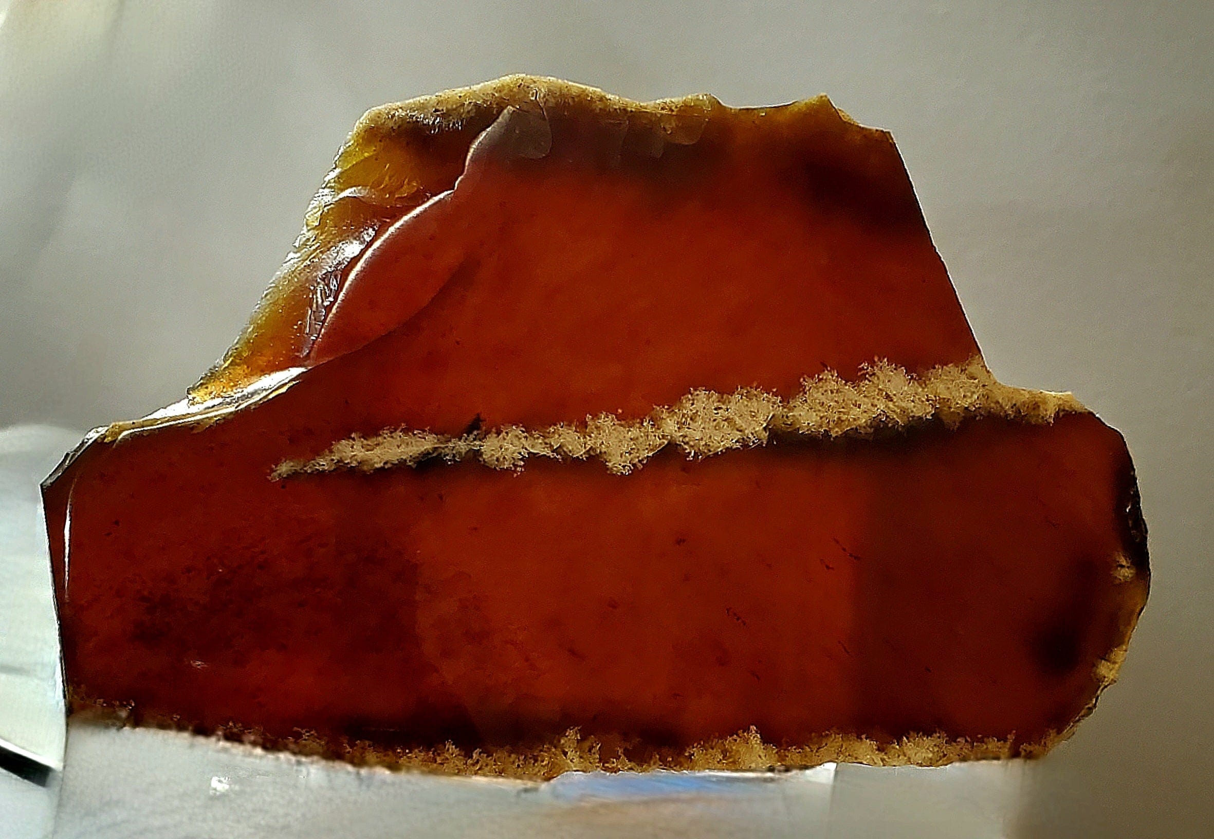 Natural Baltic Amber Slab - Raw Unpolished Amber Stone for Jewelry Making, Healing Crystals & Home Decor - Perfect for DIY Crafts, Meditation & Gifts