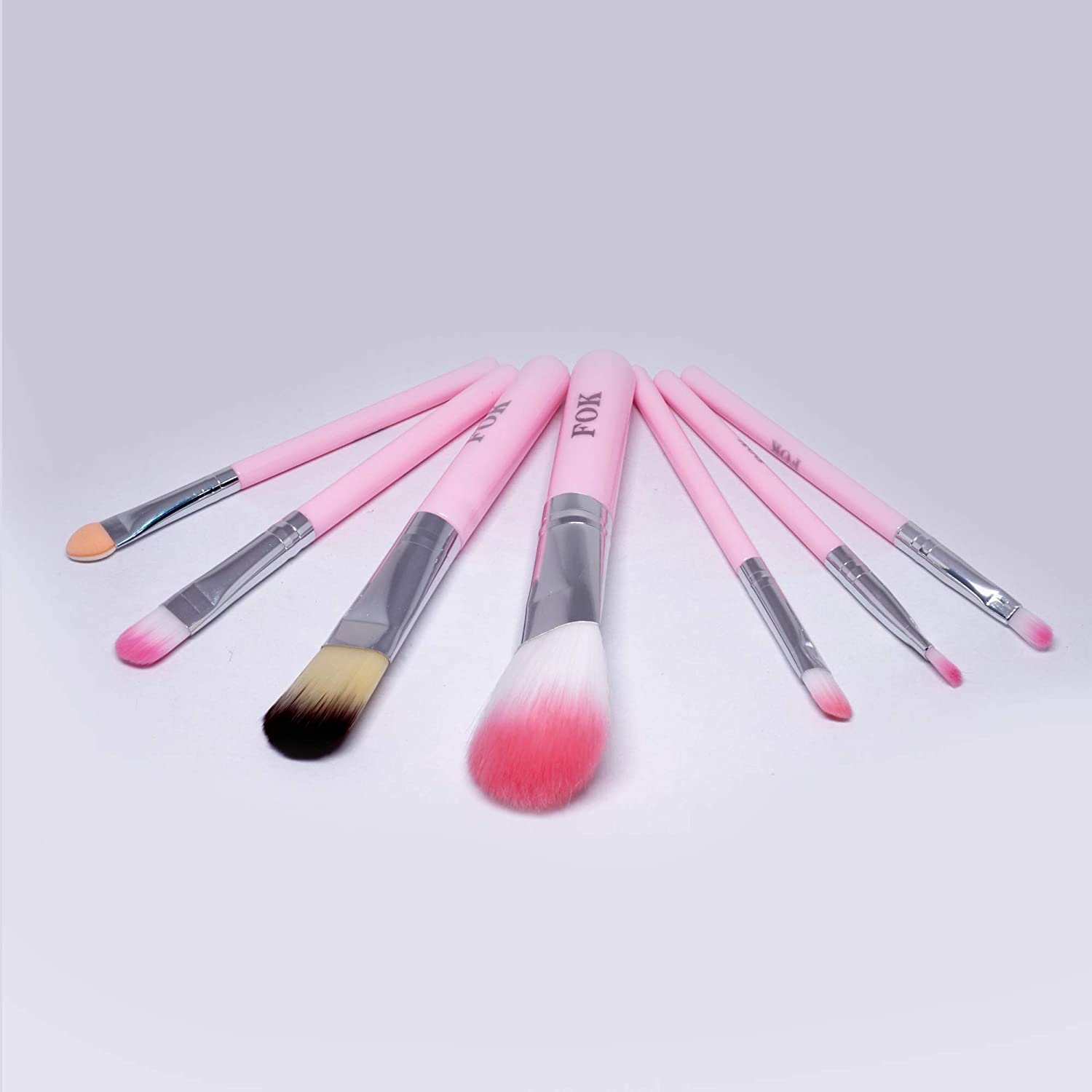 Liv'Oliv 7-Piece Complete Mini Makeup Brush Set - Eye, Lips & Face Brushes with Storage Box | Perfect for Travel & Professional Makeup Artists