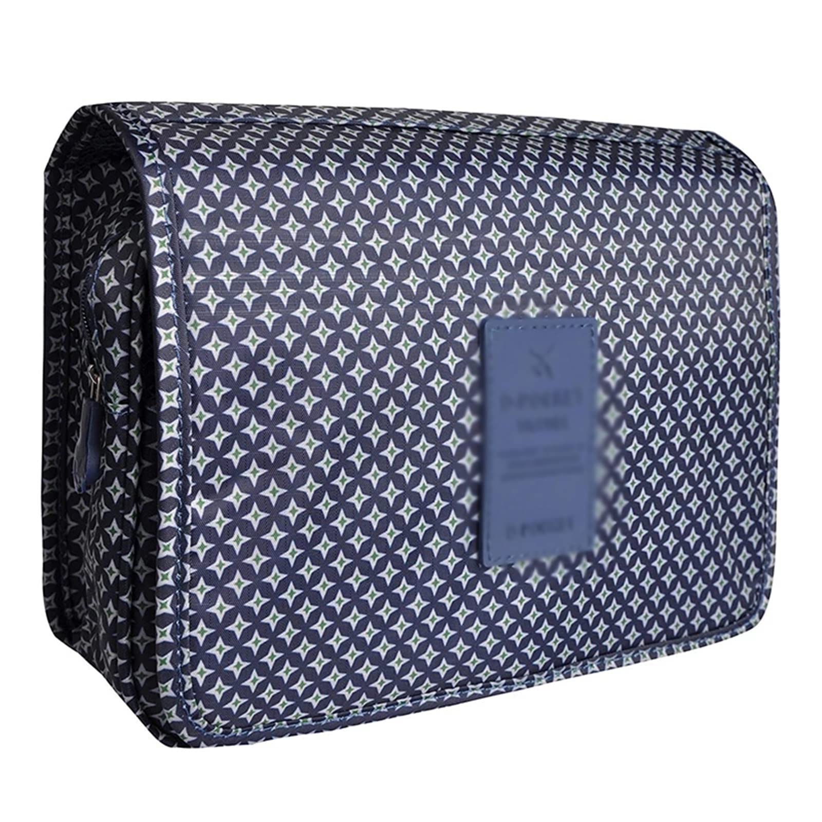 Waterproof Hanging Travel Toiletry Bag - Multi-Functional Cosmetic Organizer for Makeup & Toiletries (Blue, One Size) - Perfect for Camping, Gym, Beach & Airplane Travel